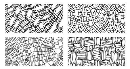 Wall Mural - intricate vector designs with repeating geometric shapes and flowing patterns