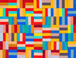 © Clive Watts/Stocksy - A painted collage; a grid of random squares