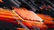 © Marcos Osorio/Stocksy - Microchip with neon connections showcasing advanced technology