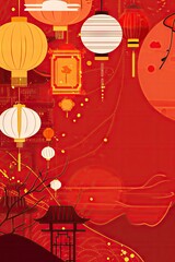 Wall Mural - Chinese New Year background wallpaper