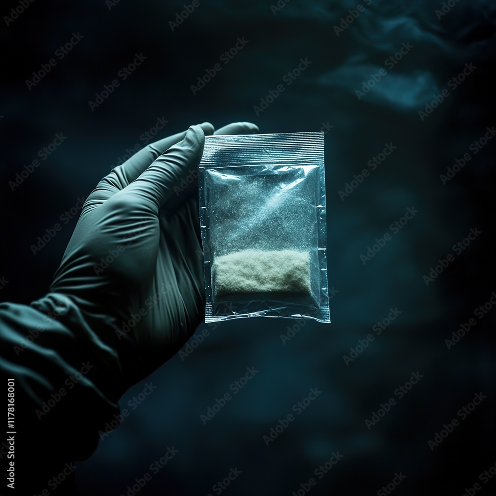 Stock-Illustration „Drug evidence collection action forensic laboratory ...
