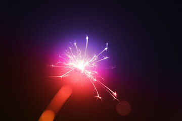 Wall Mural - colourful sparkler as background