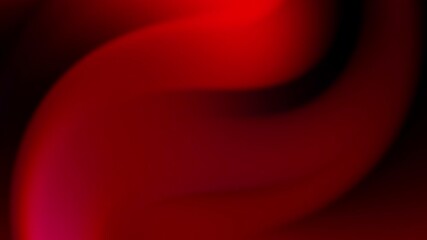 Wall Mural - A vibrant abstract design featuring flowing gradients of red and pink against a dark background.