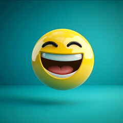 Wall Mural - laughing emoji