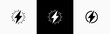 © Evolvect - Flash lightning bolt in flat style icon. Electric power symbol. Power energy signs vector illustration for apps and website