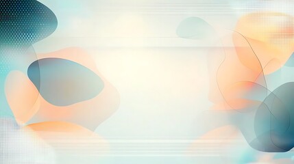 Wall Mural - Abstract pastel background with blurred shapes and light streaks.