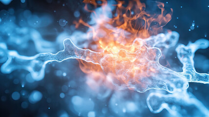 Wall Mural - dynamic abstract representation of energy and fluid motion