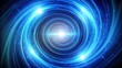 © Jotch - Abstract blue light vortex , modern, vibrant,  modern, vibrant, hypnotic, swirling, neon, design, contemporary, blue