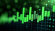 © FoxGrafy - Abstract stock market data visualization in green tones