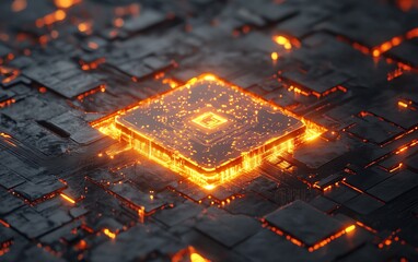 Poster - Futuristic semiconductor concept