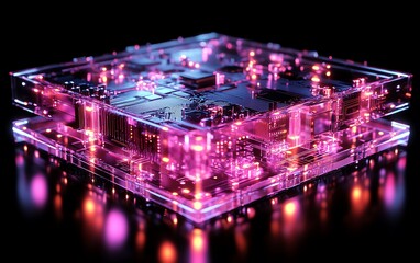 Poster - Futuristic semiconductor concept