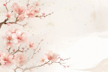 Wall Mural - Vine with frame backgrounds blossom flower.