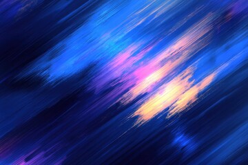 Wall Mural - abstract expression of vibrant colors with blue, purple, and yellow tones in motion across the canva