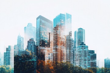 Wall Mural - urban e-learning innovations cityscape digital education modern environment aerial view sustainable 