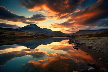 Canvas Print - Nature landscape mountain outdoors.