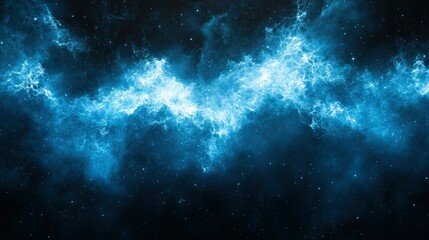 Wall Mural - celestial nebula ethereal blue cosmic cloudscape
