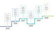 © Inactive - 6th Anniversary timeline infographic template on the road to success. Business presentation, Poster, Banner and Strategy. Vector illustration.
