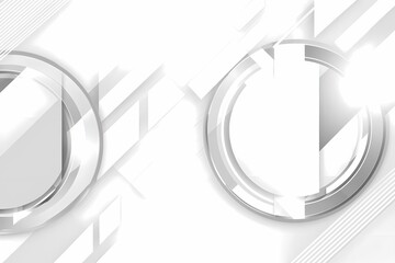 Wall Mural - abstract background with geometric shapes and bright white elements
