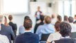 © Jo - Professional Seminar Audience – A business seminar with a blurred background showing a focused audience.