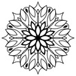 © ALVAN REMAG - Abstract Mandala Design with Intricate Line Art and Symmetrical Patterns