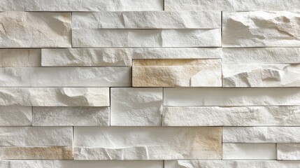 Canvas Print - Textured White Brick Wall for Modern Interior Design and Architecture Background