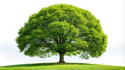 Wall Mural - Beech tree isolated on background , Beech, tree, isolated,background, nature, green, tall, foliage, branches, leaves, forest