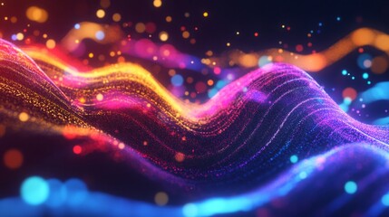 Aufkleber - A vibrant heart wave chart displayed on a digital interface, with pulsing animations that capture the attention and represent heart health