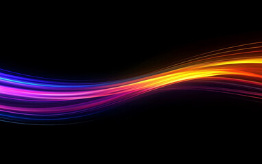 Wall Mural - Vibrant Spectrum: Dynamic Abstract Background with Flowing Colorful Lines