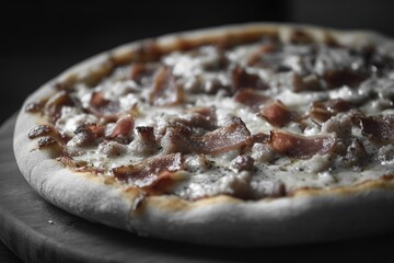 Sticker - Wooden Cutting Board with Pizza