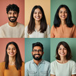 © PIX OF WORLD AI - indian Collage smiling men and women