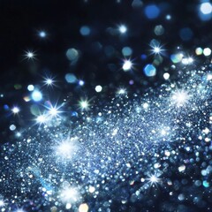 Canvas Print - this stunning image showcases a captivating starry background filled with shimmering glitter and spa