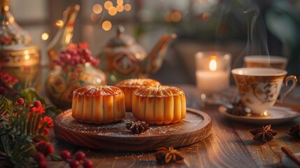 Poster - christmas table setting