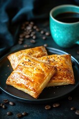 Wall Mural - Puff Pastry and Coffee