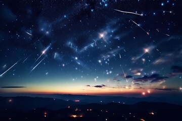 Wall Mural - 66 meteor showers forming constellations