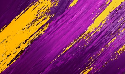 Wall Mural - Abstract Brushstrokes Purple Gold Background Illustration