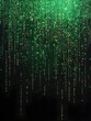© Pascal - A background of cascading binary code in green on a black digital canvas.