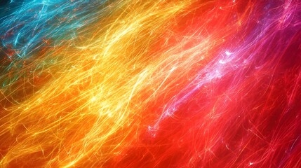 Wall Mural - background of light streaks in motion, creating a vibrant trail effect.