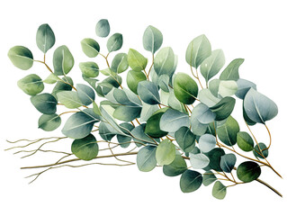 Superb There is a watercolor painting of a branch of a plant