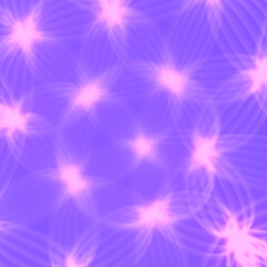 Aufkleber - Geometric abstraction with thin lines in neon purple-pink shades. The depth of field effect enhances the illusion of space and volume. 3d rendering digital illustration