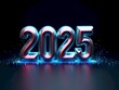 © MEGASTOCK IV - Galactic Neon 2025 Typography with Starry Background for Futuristic Art