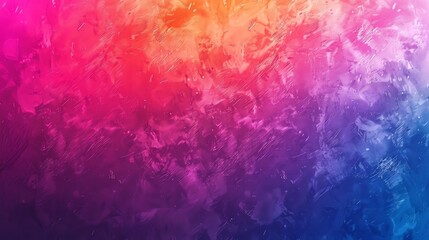 Abstract background with a gradient of red, pink, and blue with white brushstrokes.