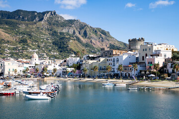 Wall Mural - landscape with Forio, Ischia island, Italy