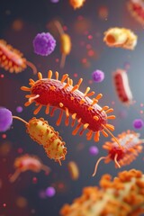 Poster - Colorful Microorganisms in a Dynamic Scientific Environment