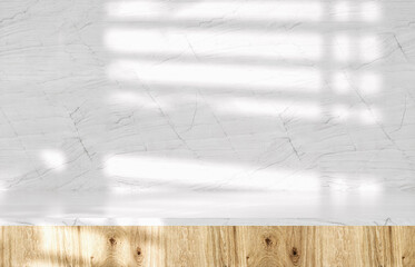 Aufkleber - Beauty podium backdrop for product display with natural light beam and shadow. 3d rendering.