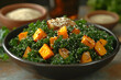 © wahyu - Vibrant Autumn Kale Salad with Roasted Butternut Squash and Sesame Seeds