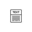 © Icon & Ink - an icon featuring a text block, symbolizing a blog post and content management for blogs.