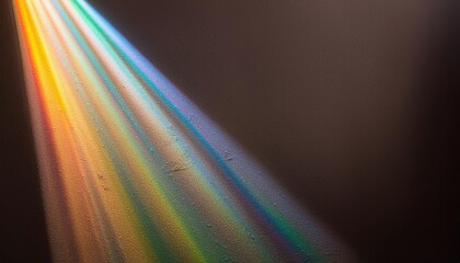 Prismatic Light Beam on a Dark Wall