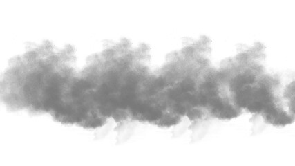 Wall Mural - dust and smoke explosion realistic on transparent background