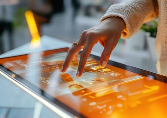 Interactive Touchscreen Display: A Glimpse into Modern Technology