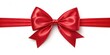 © Theerawat - A perfectly tied red satin ribbon bow, elegant and festive, ideal for gift wrapping or decorative purposes.